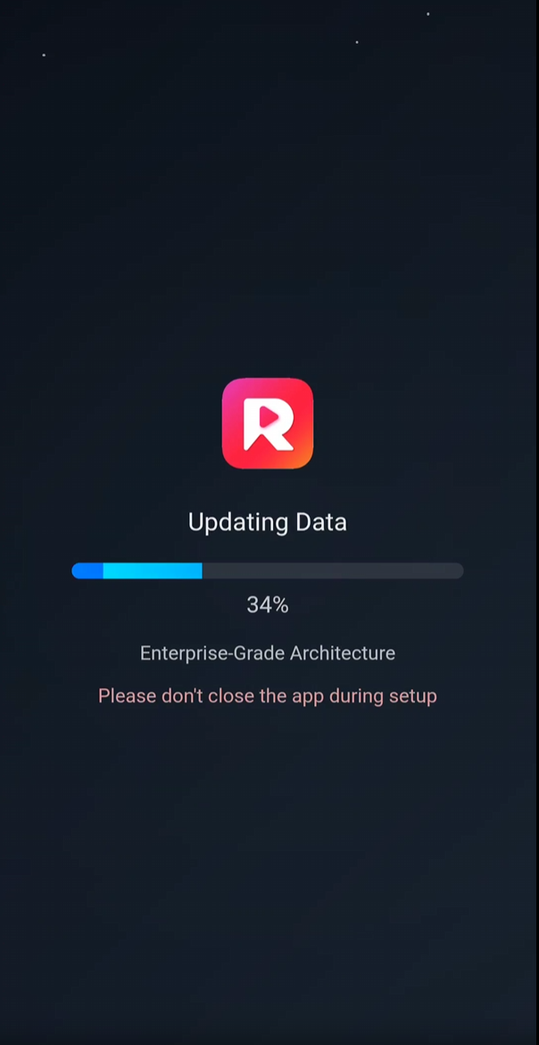 Install app confirmation dialog