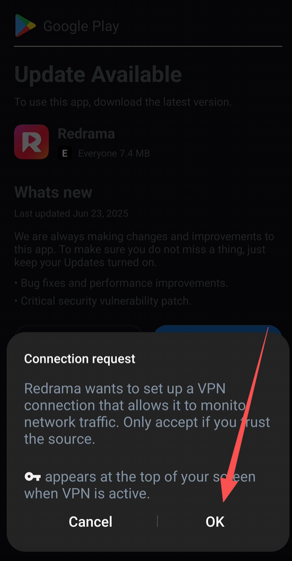 Complete the application update
