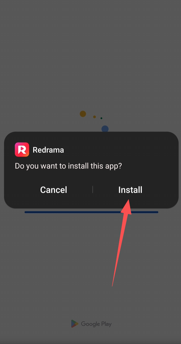 Tap Install